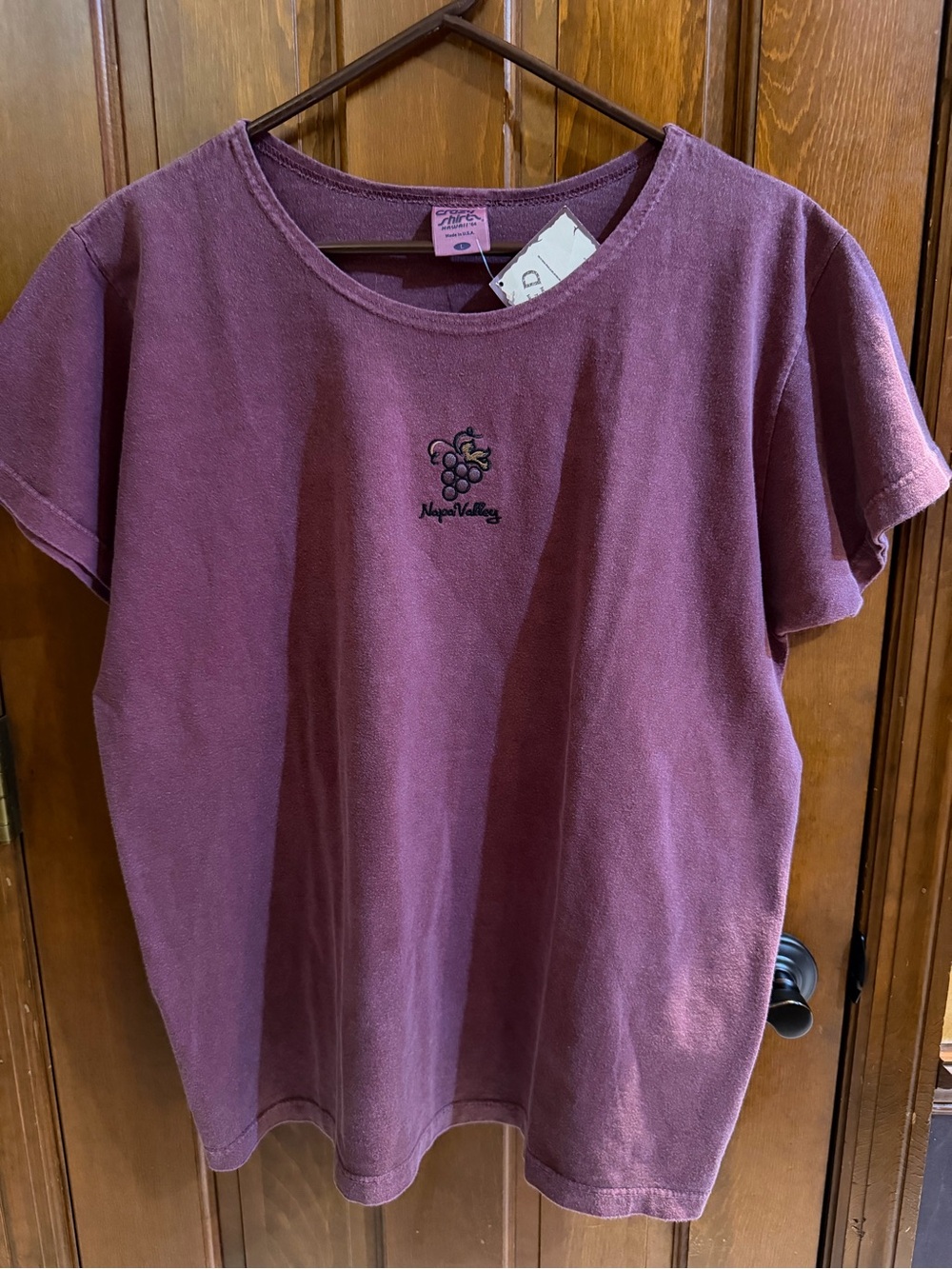 NWT Crazy Shirts Napa Valley Wine Dyed T-Shirt Size Large L Purple
